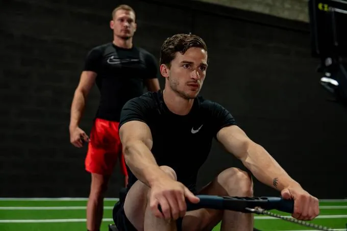 Athlete on the RowErg